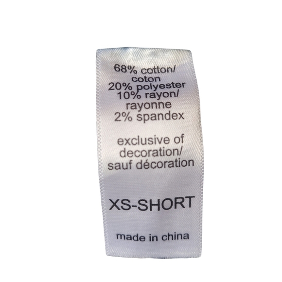 NWT Maurices blue white denim flex short jegging pants - Picture 5 of 12